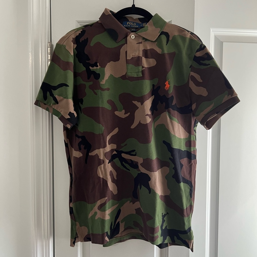 NWOT Ralph Lauren Men's Green Camouflage Polo Shirt